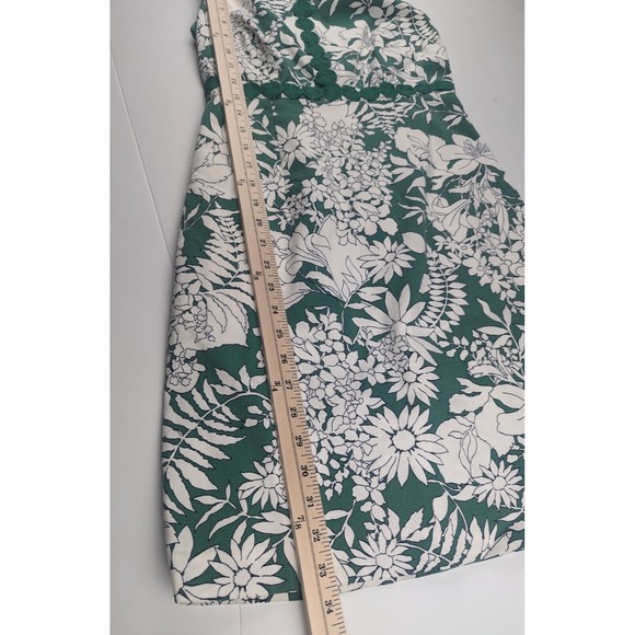Boden Sheath Dress Crew Neck Embroidery Details White Green Floral size 2P - Picture 9 of 9